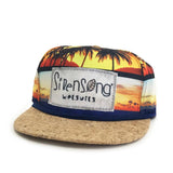 Cork-Brim Surf Hat - Sunset Palms-Sirensong Wetsuits-Sirensong Wetsuits